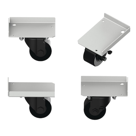 Nvent Hoffman ProLine G2 Caster Kit, Lt Gray, Polyamide/Steel P2ACK