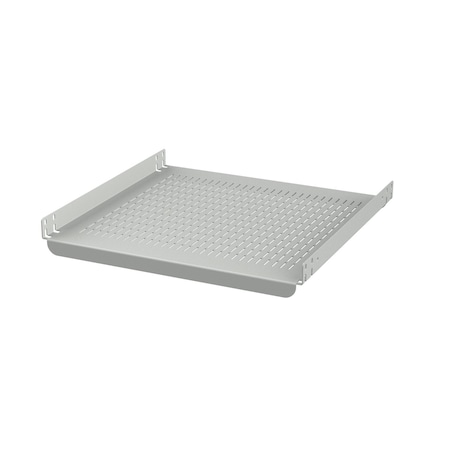 Nvent Hoffman ProLine G2 Rack-Mount Fixed Shelf, fits 19 in Rack, Lt Gray, Steel P2RSH6