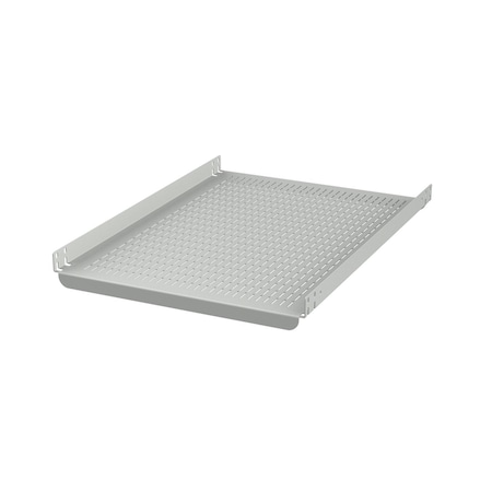 Nvent Hoffman ProLine G2 Rack-Mount Fixed Shelf, fits 19 in Rack, Lt Gray, Steel P2RSH8