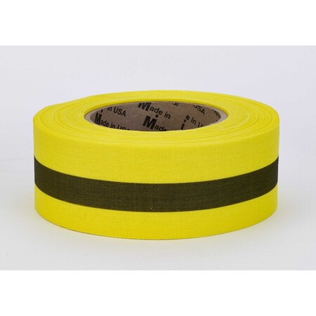 Mutual Industries Repulpable Tape Cotton Yellow/Black, 2" W x 45 yd. L 17771-4191-2000