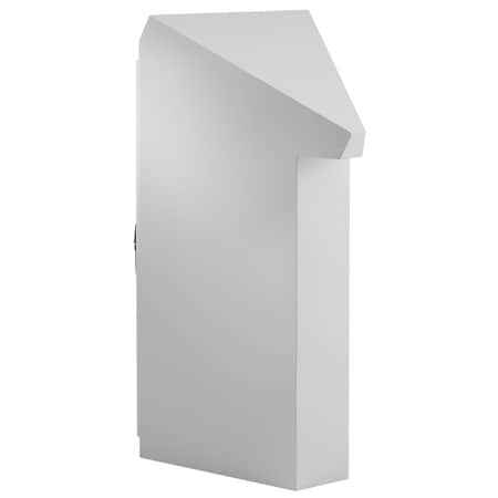Nvent Hoffman Wedge Consoles, Lt Gray, Steel PGLD45DC