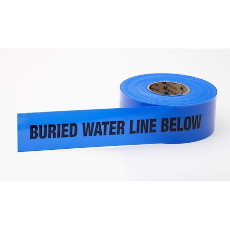 Mutual Industries 3" X 1000' Non Det Water Line Blue Tape (2Pk) M17783-25-3000