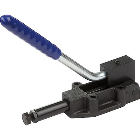 Kipp Push-Pull Clamp, Reversible Handle, Heavy Version, F1=9300, F2=12000, Steel Phosphated, 133 MM Base K0088.1200