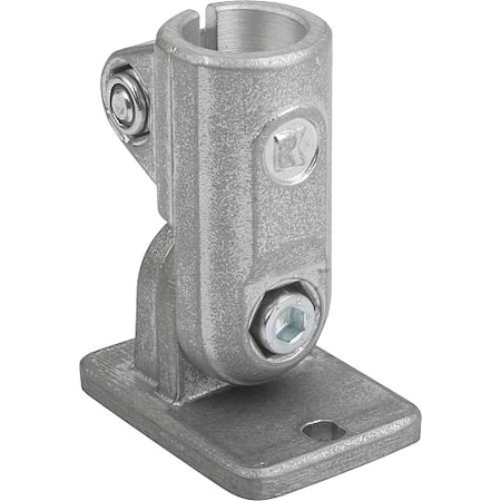 Kipp Tube Clamp With Swivel Foot G=50 Aluminum, For Round Tubes, A=0.5" K0490.5CP