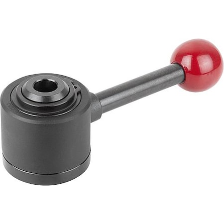 Kipp Actima Clamp, Right hand operation, Thrust (push) clamping, Through Hole K0020.30