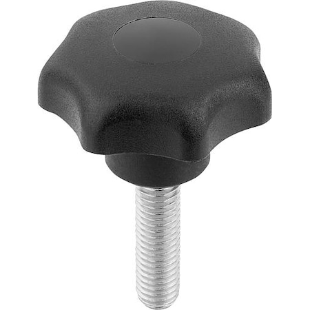 M8 Female Thread Stainless Steel Bushing Kipp 06245-02087 Thermoplastic//Stainless Steel Novo-Grip Grey Ball Grip Pack of 10 Metric 32 mm Diameter Bright Yellow 33 mm Height Size 2