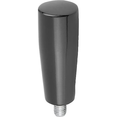 Kipp Taper Grip Fixed Size: 1 D=M06X18, D1= 17, Form: F, Thermoset High-Polish Finish Black K0172.306