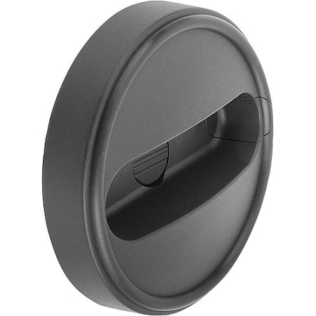 Kipp Handwheel, Thermoplastic, Diameter D1= 160 mm, Reamed Hole D2= 16 mm, Size: 4, Without Grip K0256.416016