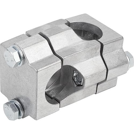 Kipp Tube Clamp 4-Way Flat Aluminum, Square, Comp: Steel, A=1.5", B=1.5" K0472.52D2D2