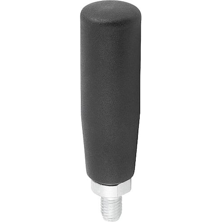KIPP Cylinder Grip Revolving D=M06 Thermoplastic, Comp: Steel K0774.06200500