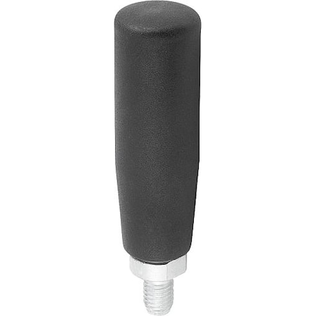 Kipp Cylinder Grip Revolving D=M10 Thermoplastic, Comp: Steel K0774.10270890