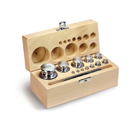 KERN F2 1 mg - 50 g Set of weights in wooden 333-02