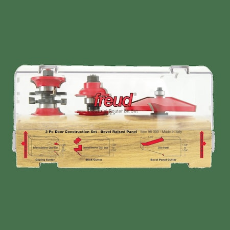 Freud Piece Door Construction Bit Set, 3 98-300