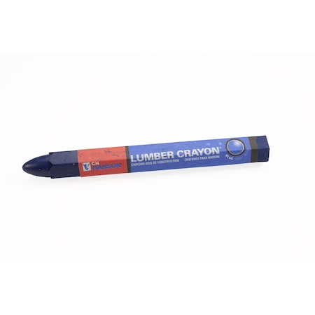 C.H. Hanson Marking Crayon, 4-1/2 in L, Blue, Clay 10366