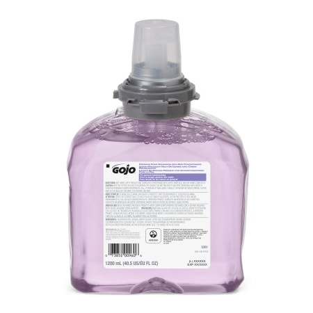 Gojo Hand Soap Refill, TFX, 1,200 mL, Foam, Cranberry, Biodegradable, Moisturizing, Paraben Free, 2PK 5361-02