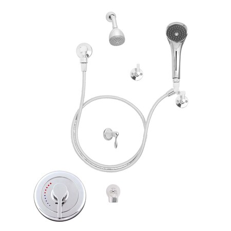 Speakman Pressure Balance Valve Shower Combination, Polished Chrome, Wall SM-3070-IS