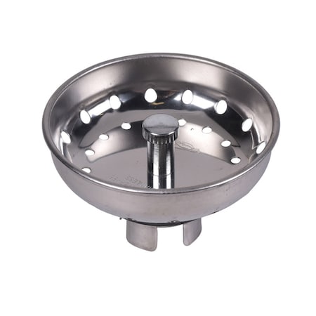 Dearborn Brass Replaceable Basket Sink Basket Strainer, 3-1/2" to 4" Pipe Dia., Stainless Steel 4204-L7-3