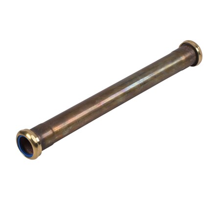 Dearborn Brass Extension Tube Double Slip Joint Extension Tube, 1-1/2" Pipe Dia., Brass 793BD-20BN-3