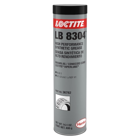 Loctite ViperLube Multipurpose Grease, H1 Food Grade, NLGI Grade 2, Calcium Sulfonate, 14 oz, Tan 457457