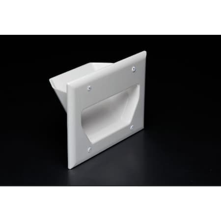 Southwire Three Gang Recessed Low Voltage Cable Plate LVP3NP