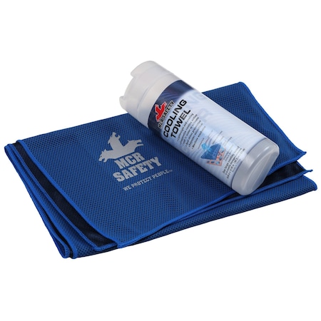 Mcr Safety Cooling Towel, Blue, Large CGT13