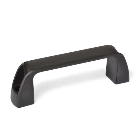 J.W. Winco Pull Handle, Black, Polypropylene 6382080