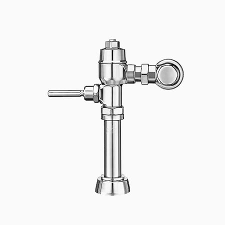 Sloan Manual Flush Valve, 1.6 gpf gpf, Polished Chrome, 1 in, 1 1/2 in Spud Coupling 3140030