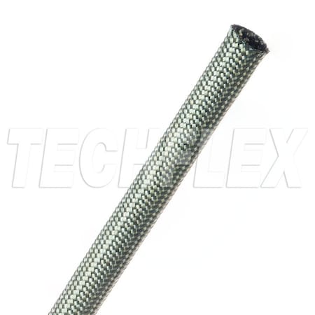 Techflex Braided Cable Sleeve, 5/16 in Inside Dia., 7/16 in Max Bundle Dia., 25 ft, Green NXN0.31GN
