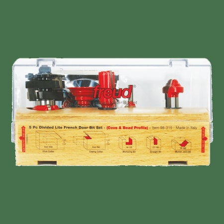 Freud Piece French Door Bit Set, 5 98-319
