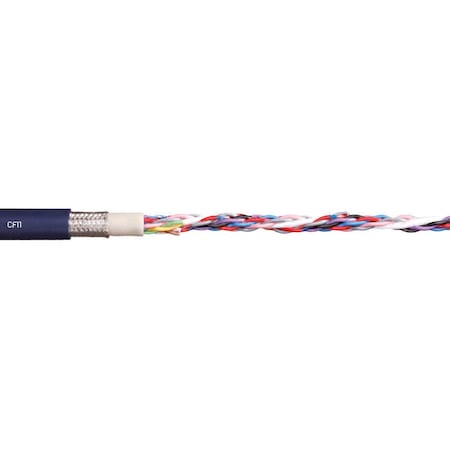 Chainflex Data Cable, 3 C, Blue, TPR, 300 V, Order by the Foot CF11-07-03-02