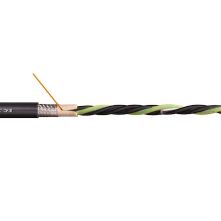 Chainflex Motor Cable, 14 AWG, Black, PVC, 1000 V CF31-25-05