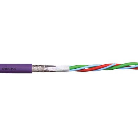 Chainflex Bus Cable, Profibus, 20 AWG, Red, 50 V CFBUS-PVC-001