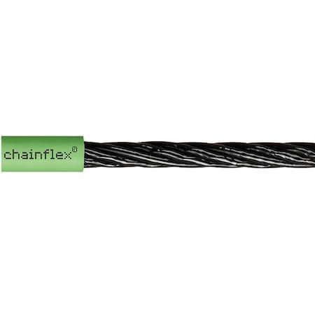 Chainflex Measuring System Cable, Green, TPR, 50 V, Order by the Foot CF11-033-D