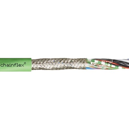 Chainflex Measuring System Cable, Yellow/Green, TPE, 50 V, Order by the Foot CF11-017-D