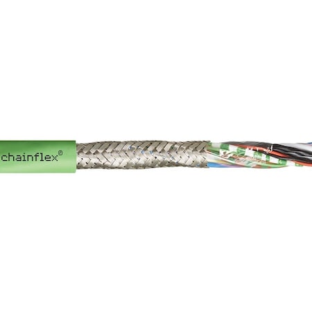 Chainflex MeasuringSystemCable, Green, 0.39in-OD, 50V CF11-019-D