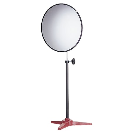 See All Industries Mirror, Convex, Indoor, Pedestal, 12" dia. PED-12