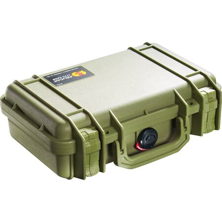 Pelican Olive Drab Green Protective Case, 11.64"L x 8.34"W x 3.78"D 1170-001-130