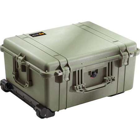 Pelican Olive Drab Green Protective Case, 24.83"L x 19.69"W x 11.88"D 1610-020-130
