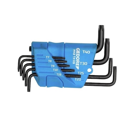 Gedore Socket Key Set, Torx(R), 9-Pieces H 43 TX-09