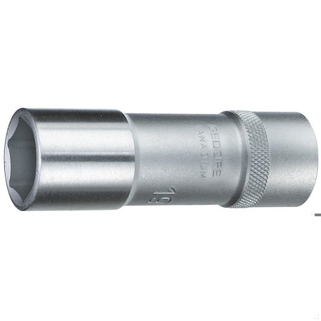 Gedore 1/2" Square Drive, 19mm Metric Socket, 6 Points, 1/2", Long 19mm 19 L 19