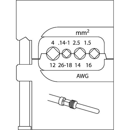 Gedore Module Insert For Heavy Connectors 1.5-4 8140-18