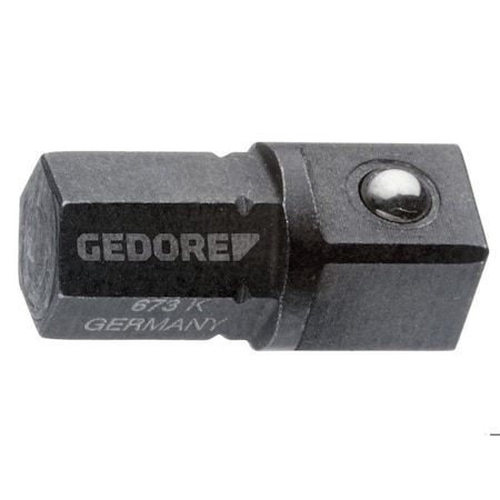Gedore 1/4", 1/4" Drive, 6.3mm SAE, Metric Socket, 6, 4 Points, Socket Holder, Short 1/4"-1/4 673 K