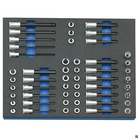 Gedore Socket Set 3/8 in In Ct Module 52 Pcs 2016508