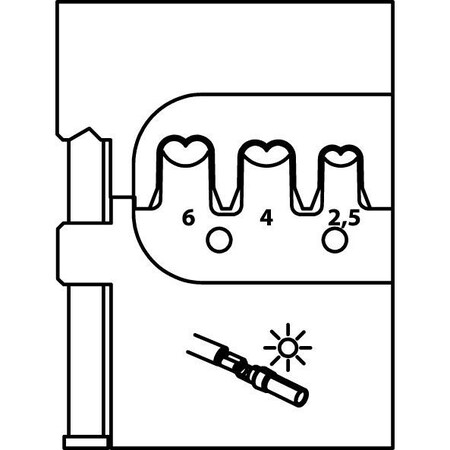 Gedore Module Insert For Multi Contact MC4 8140-25