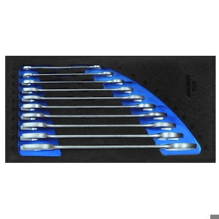 Gedore Open Ended Wrench Set, Number of Pieces: 10 1500 CT1-6