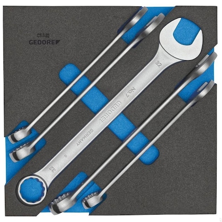 Gedore Combination Wrench Set, SAE or Metric: Metric 1500 CT2-7-32