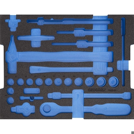 Gedore Foam Insert, 2/2 L-BOXX 136, Empty EI-1100-01