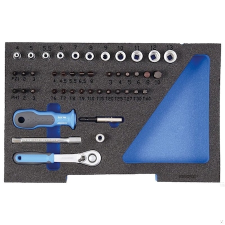 Gedore Socket Set, 1/4" In 1/2 L-BOXX 136 1100 CT1-20