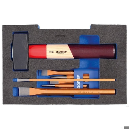Gedore Chisel Set, In 1/2 L-BOXX 136 Module 1100 CT1-350