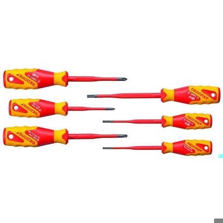 Gedore Vde Screwdriver Set Slim Drive, 6 Pcs 2928701